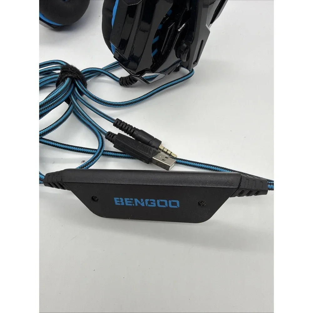 BENGOO G9000 Blue Pro Gaming Headset Wired 3.5mm PS4 PS5 Xbox PC